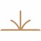 Ekena Millwork Richland Timber Gable Bracket, Western Red Cedar, 96"W x 48"H x 3 1/2"D x 3 1/2"F, 12/12 Pitch GBW096X48X0404RIC00SWR - alternate 1